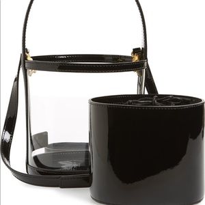 Staud Bissett bucket bag black/PVC, new with tags
